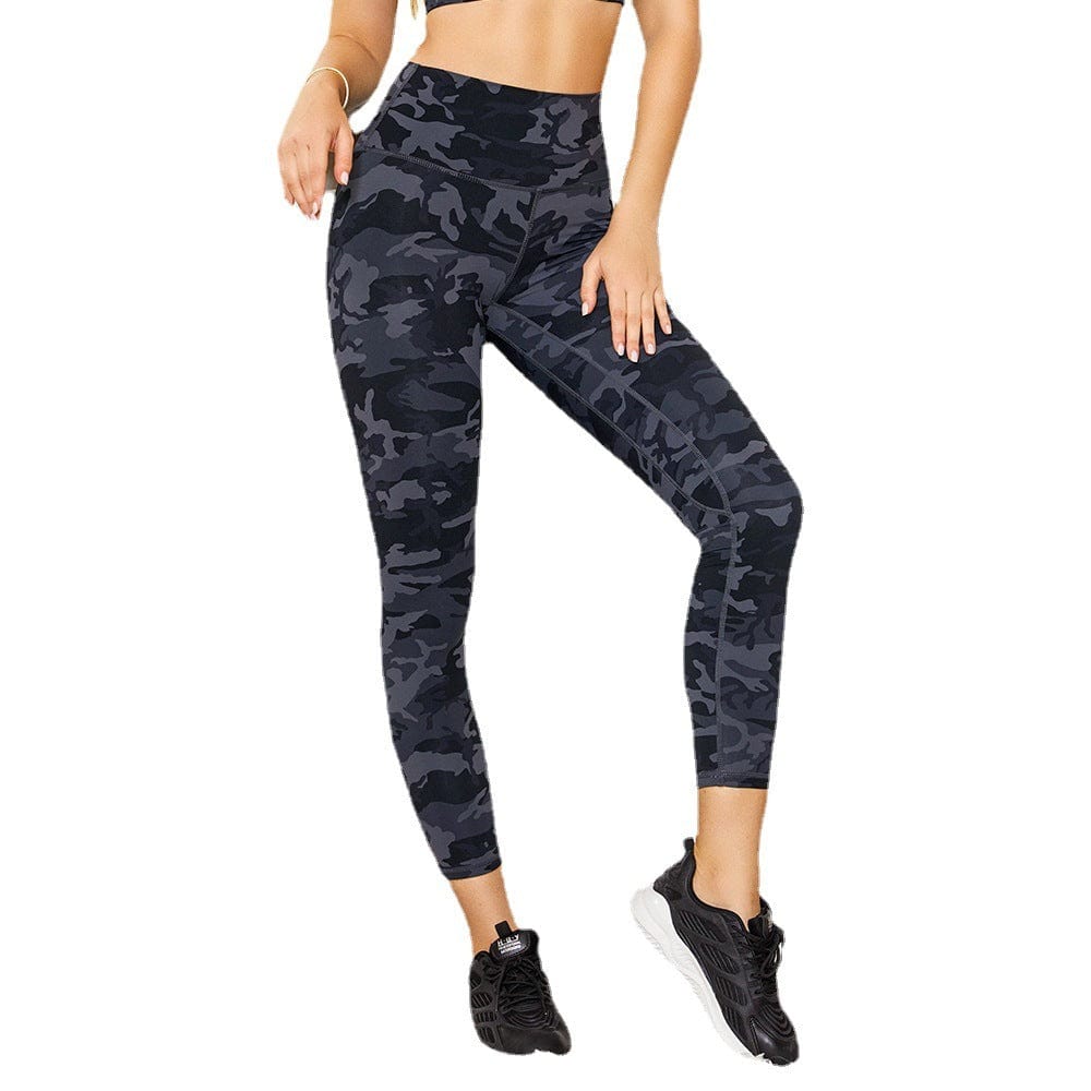 Camouflage Print Gym Trainer Sports Yoga Wear