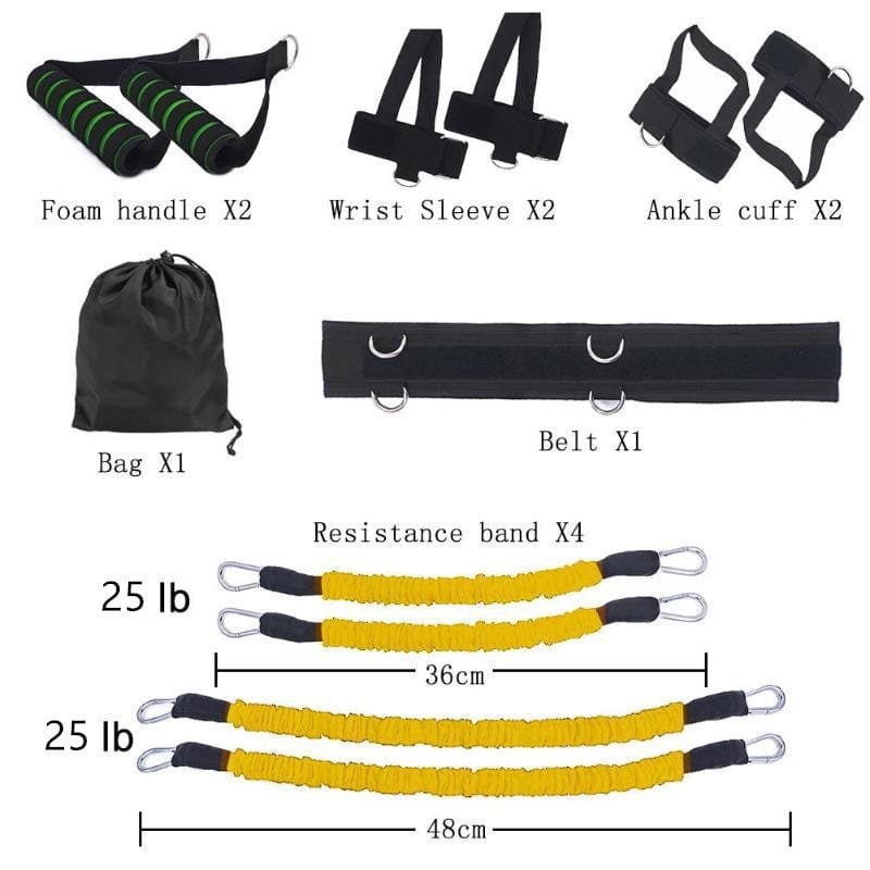 Drawstring elastic resistance band