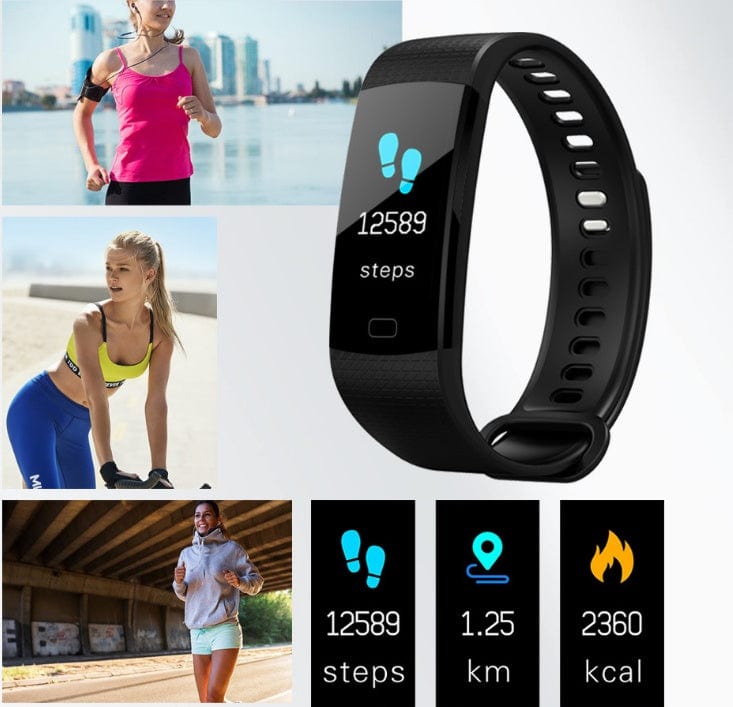 Smart Band Watch Color Screen Bracelet Heart Rate Activity Fitness tracker Band Smart Electronic Bracelet