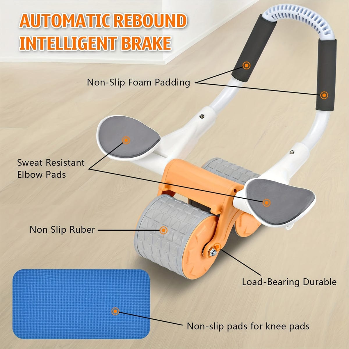 Elbow Support Automatic Rebound Abdominal Wheel Ab Roller For Abdominal Exercise Machine Abs Workout Equipment