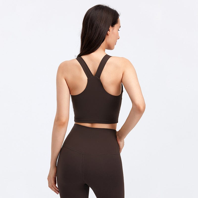 Sexy Yoga Wear With Straps And Chest Pad