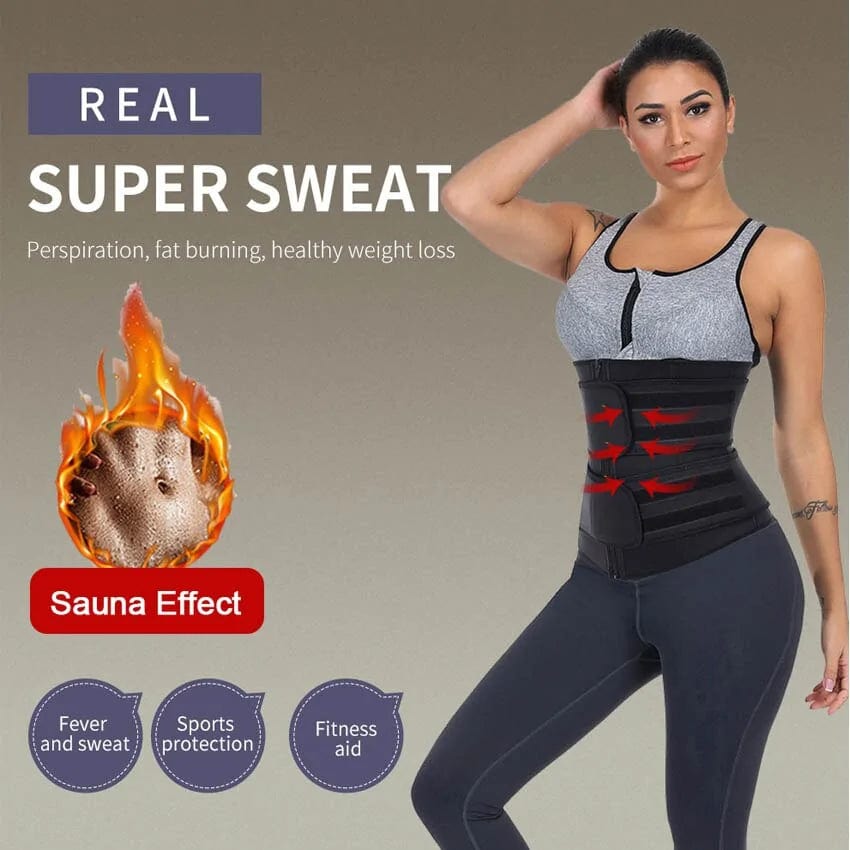 Neoprene Waist Trainer: Slimming Wrap Belt & Sauna Body Shaper