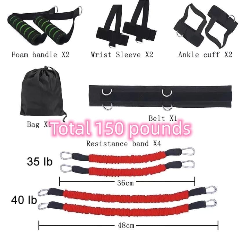 Drawstring elastic resistance band