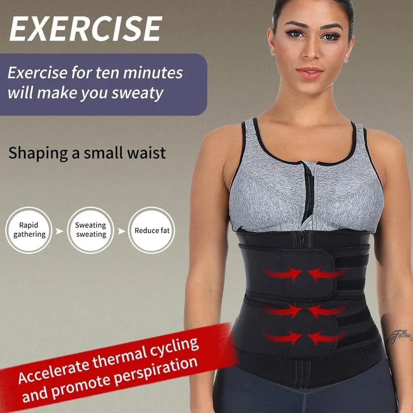 Neoprene Waist Trainer: Slimming Wrap Belt & Sauna Body Shaper